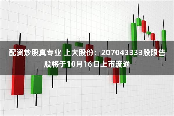 配资炒股真专业 上大股份：207043333股限售股将于10月16日上市流通